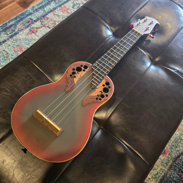Used Ovation Applause Concert Ukulele - Plum Burst