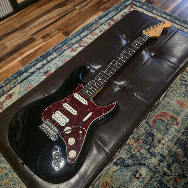 2011 Fender Lone Star Deluxe Strat - Black Stratocaster - Texas Specials + Pearly Gates HSS