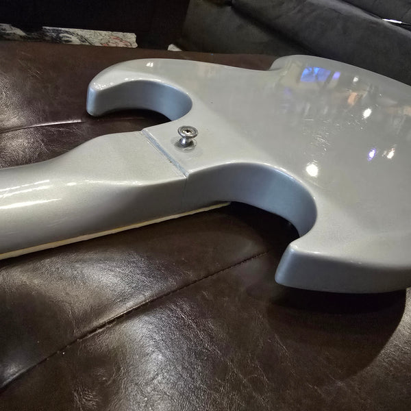 1969 Gibson SG Special - Refinished Silver - Humbuckers - w/ Chainsaw Case