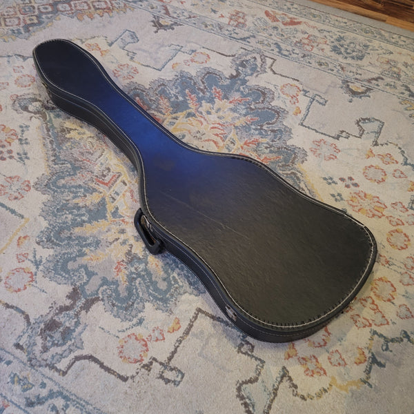 Vintage Black Chipboard Offset Electric Bass Guitar Case - 1960s? 1970s? Fits Fender and Ric