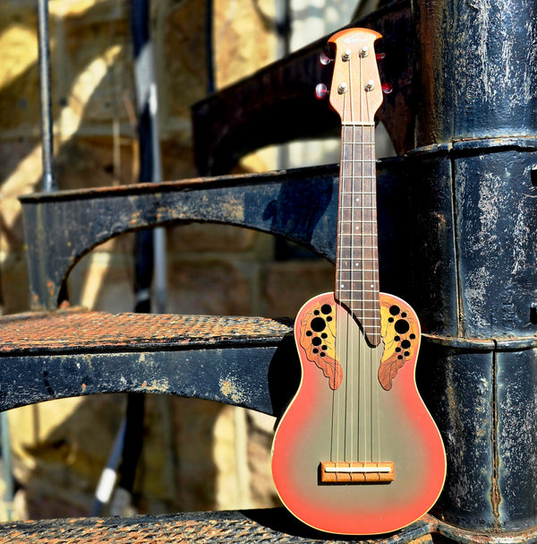 Used Ovation Applause Concert Ukulele - Plum Burst