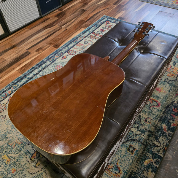 1971 Harmony H166 Dreadnaught Acoustic Guitar - Natural
