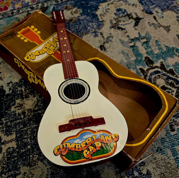 1960s Emenee - Cumberland Gap - Novelty Toy Guitar - w/Original Box