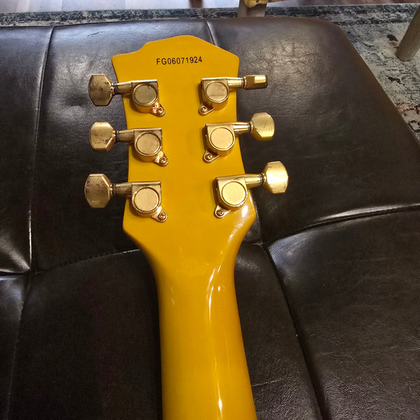 2006 Fernandes Burny YH-JR - Hide Signature Model - Yellow Heart Junior - Built-in-Amp - w/ Gig Bag