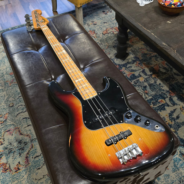 1975 Fender Jazz Bass - Sunburst - Maple - w/ OHSC
