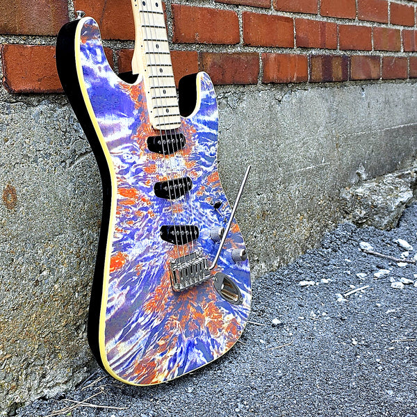 Lyman LS-400 Prototype - S-Style Electric Guitar - One-of-a-Kind Psychedelic Graphics