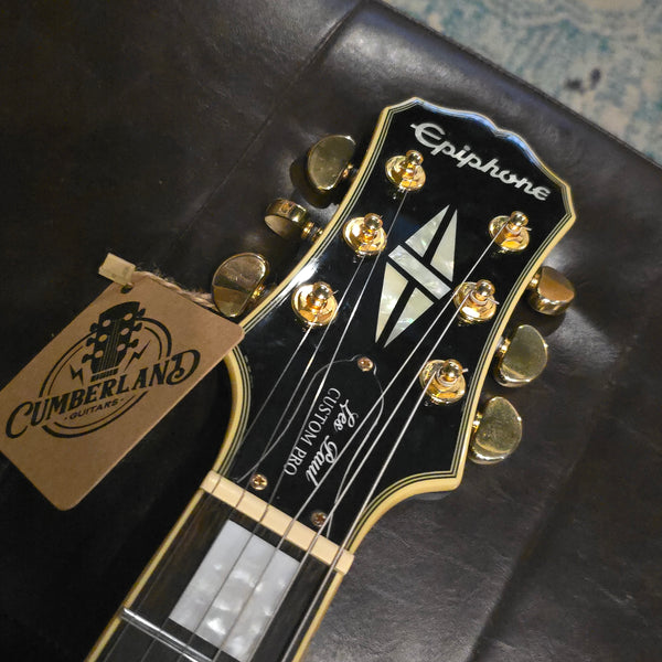2015 Epiphone Les Paul Custom Pro - Left Handed LH - Black