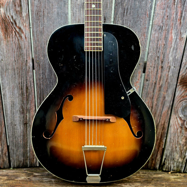 1962 Kay Archtop Acoustic Guitar - Sunburst - w/ Case