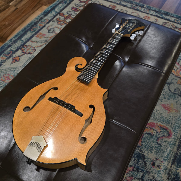 2012 The Lafferty LF5BWN Wide Neck Mandolin - F-Style - Natural - w/Case