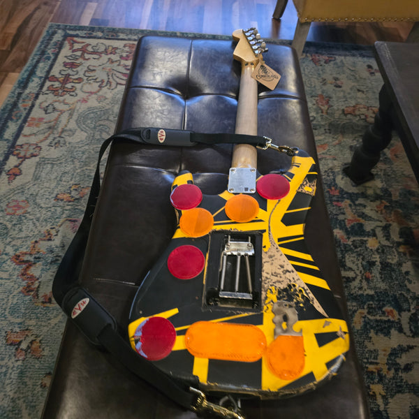 Used Judah Guitars - EVH Stripe Series Relic - Yellow/Black - Frankenstein Bumblebee - w/Hardshell Case