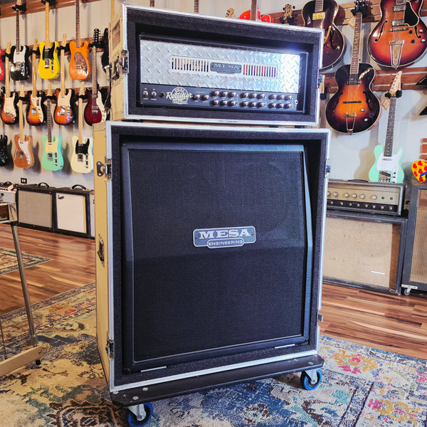 2007 Mesa Boogie Half Stack Touring Rig - Dual Rectifier Solo Tube Amp Head + 4x12 Cabinet + Road Cases