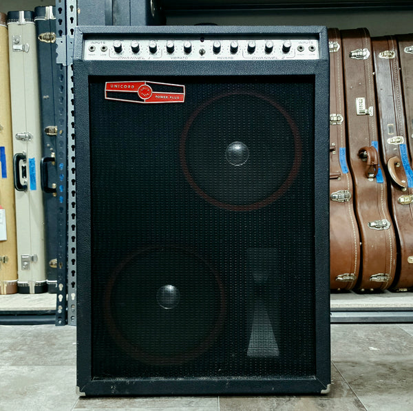 1967 Unicorp Power Plus - Early Solid State Pre-Univox - 2x12" w/Horn Reverb/Vibrato Guitar Combo Amp