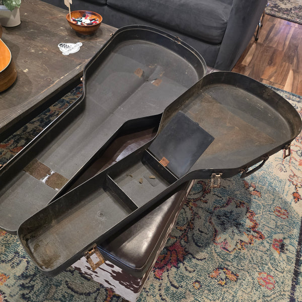 Vintage 1960s Kay Molded Hardshell Guitar Case - Grey/Black