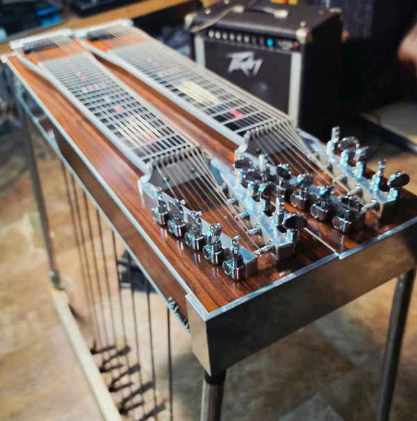 1974 MSA Classic D-10 E9/C6 8x2 Pedal Steel w/Case and 1980 Peavey LTD 400 1x15" Amp