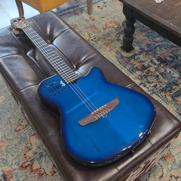 1999 Godin Multiac ACS-SA Nylon - Classical Midi - Blue - w/OHSC