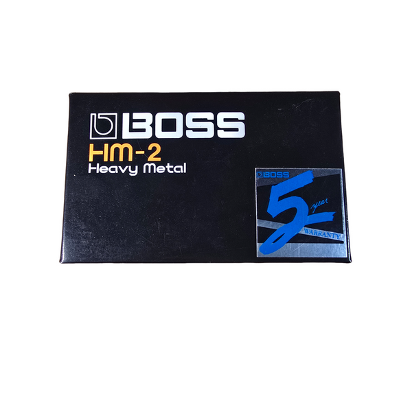1990 Boss HM-2 Heavy Metal Distortion Pedal - Black Label - w/Original Box
