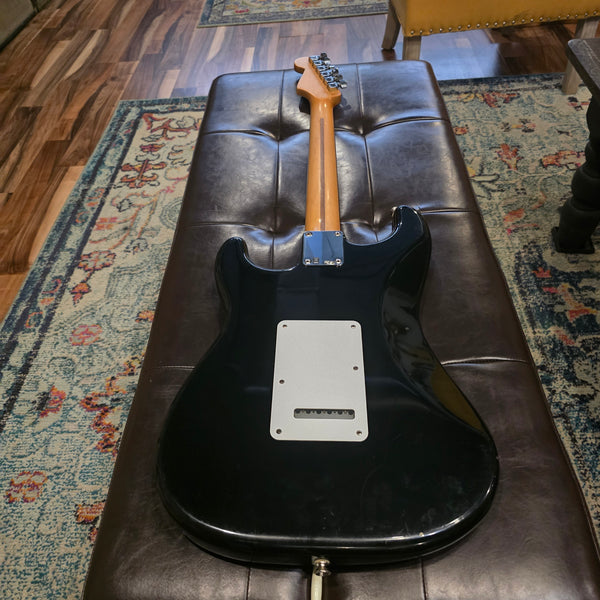 2011 Fender Lone Star Deluxe Strat - Black Stratocaster - Texas Specials + Pearly Gates HSS