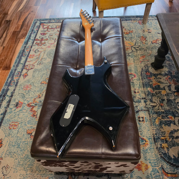 2001 B.C. Rich Bronze Series Warlock - Black - w/Coffin Road Case