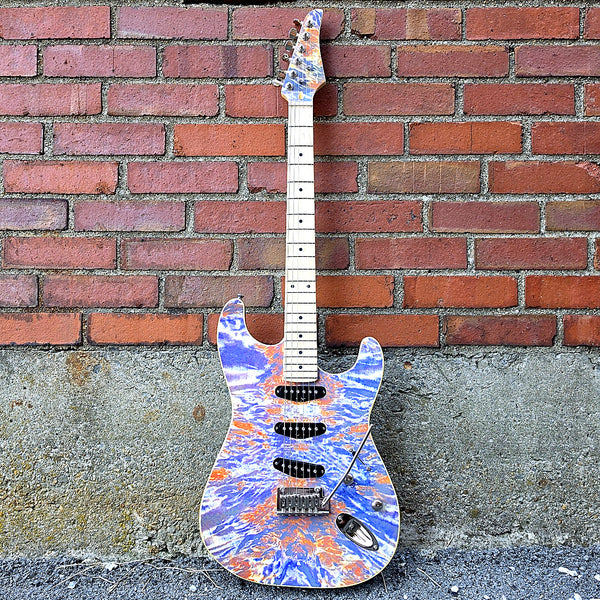 Lyman LS-400 Prototype - S-Style Electric Guitar - One-of-a-Kind Psychedelic Graphics