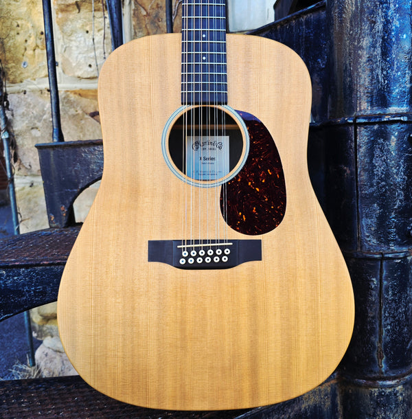 2017 Martin D12X1AE - 12-String Acoustic Electric Dreadnaught - Natural - w/Hardshell Case