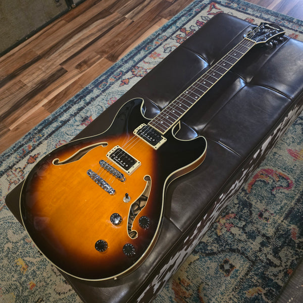 2004 Ibanez AS73-BS-12-01 Artcore Semi-Hollow - Sunburst w/ Upgrades and Case