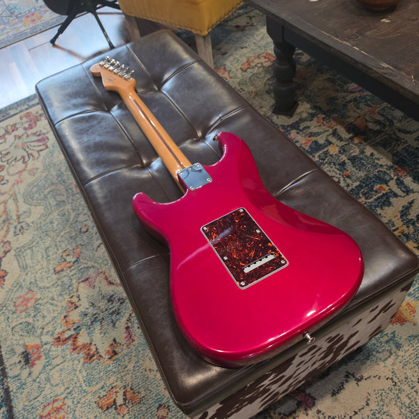 1996 Fender Jimmie Vaughn Tex Mex Stratocaster - MIM - Candy Apple Red - w/Hardshell Case