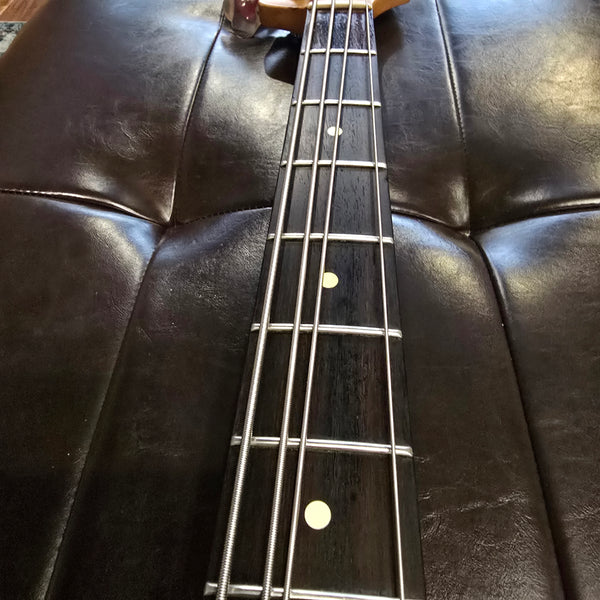 Used Warmoth Fender Jazz Parts Bass - Sunburst