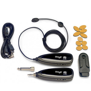 Stagg SUW 10BC Wireless Surface Microphone - Acoustic, Violin, Banjo, Mandolin, Cello, Bass and More! - Cumberland Guitars