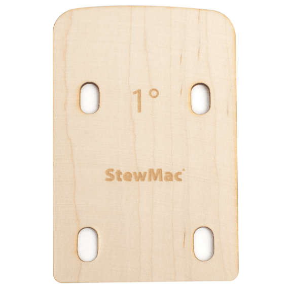 StewMac Bass Neck Shim 1 Degree - Maple - for bolt-on necks - Universal - Cumberland Guitars