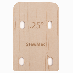 StewMac Bass Neck Shim .25 Degrees - Maple - for bolt-on necks - Universal - Cumberland Guitars