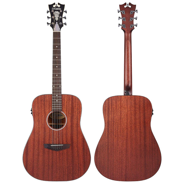 D'Angelico Premier Lexington LS - Natural Mahogany - Acoustic Electric Dreadnaught - Cumberland Guitars