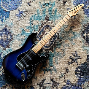 Lyman LS-150 S-Style Electric Guitar - Blue Burst - Cumberland Guitars