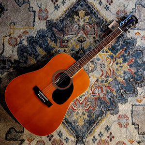 Aria Prodigy Series AWN-15 - Orange Dreadnaught - Cumberland Guitars