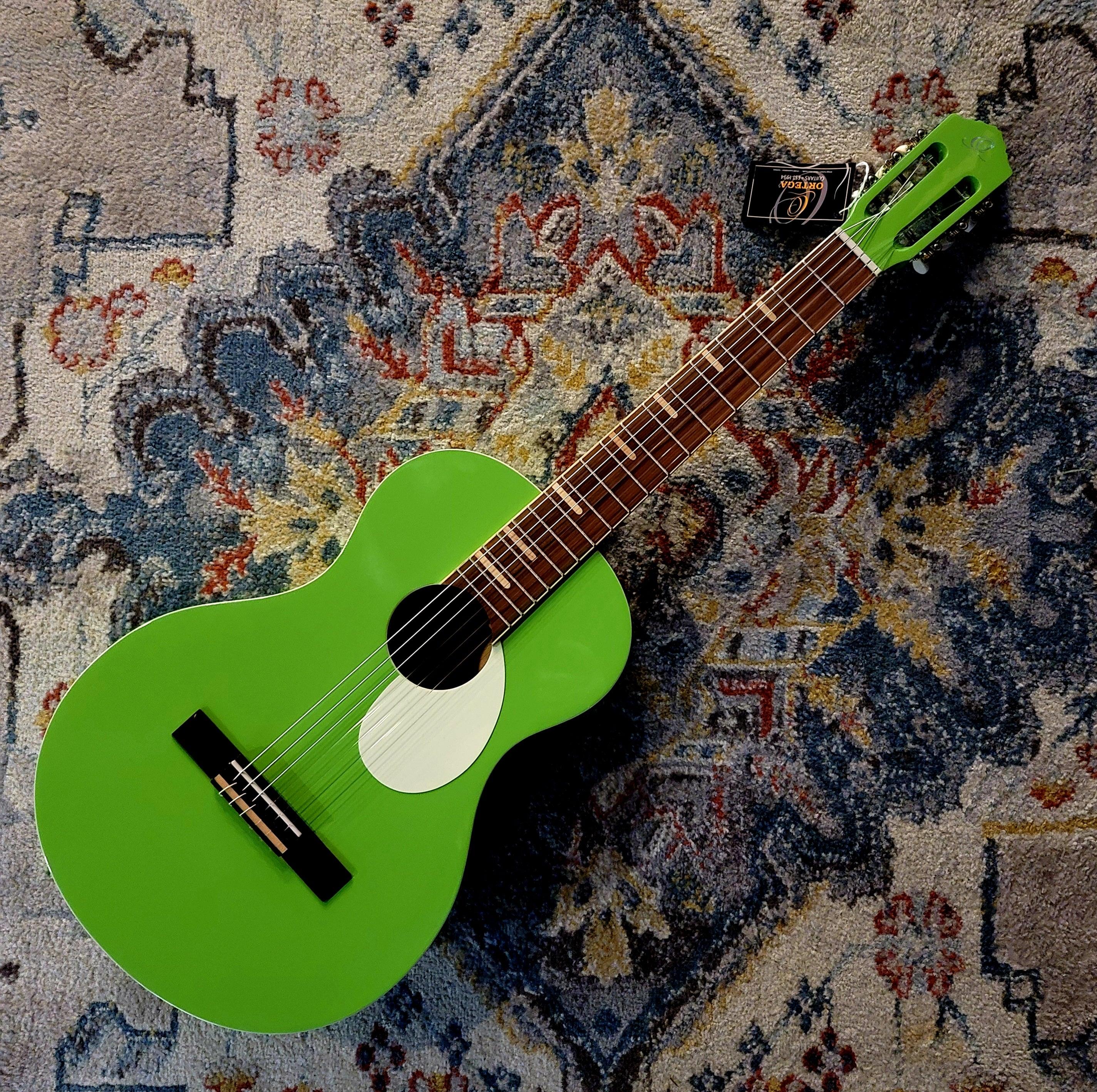 Ortega - Gaucho Series - Nylon String Parlor Guitar - Green Apple