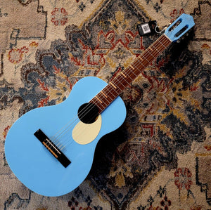 Ortega - Gaucho Series - Nylon String Parlor Guitar - Sky Blue - Cumberland Guitars