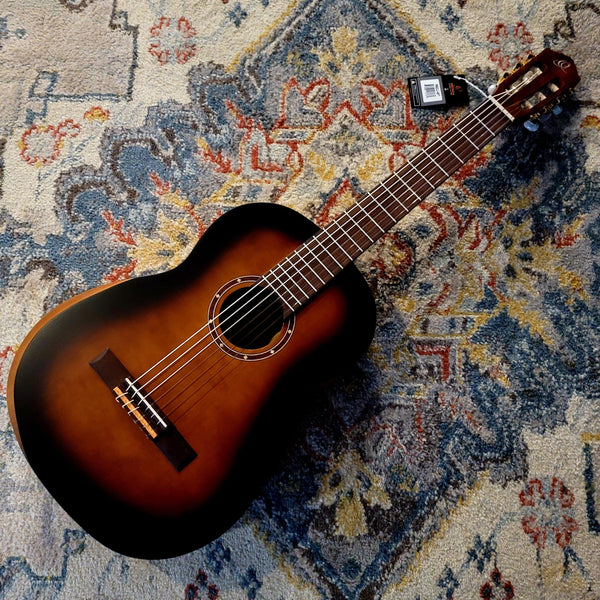 Ortega R55DLX-BFT - Family Series Pro - Bourbon Fade - Nylon String Classical - Cumberland Guitars