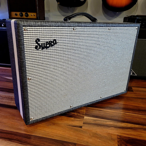 Supro Black Magick 2x12 Speaker Cabinet - Extension Cab - Cumberland Guitars