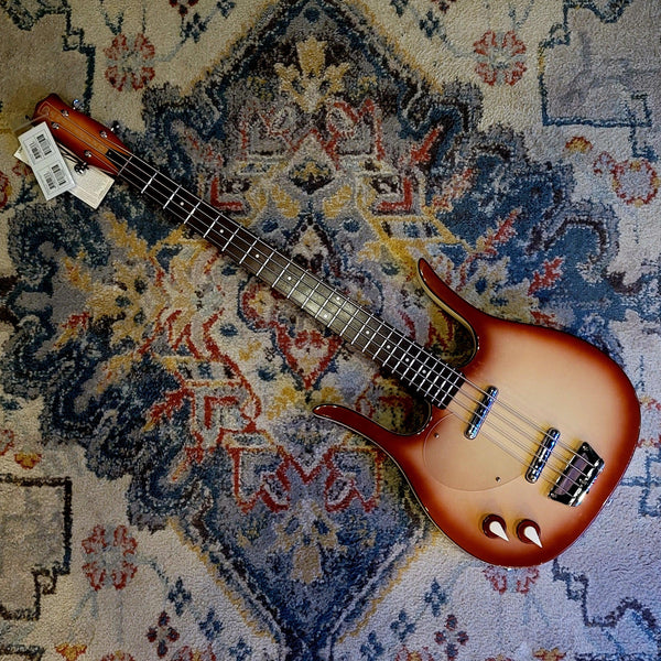 Danelectro Longhorn Bass - Left Handed - Lefty 1958 Reissue - Copperburst - Cumberland Guitars