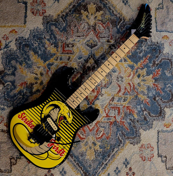 Kramer Baretta - Strike First - Cobra Kai Graphic - Floyd Rose - Cumberland Guitars