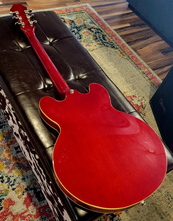 2018 Epiphone ES-335 Dot - Cherry - Seymour Duncan Equipped