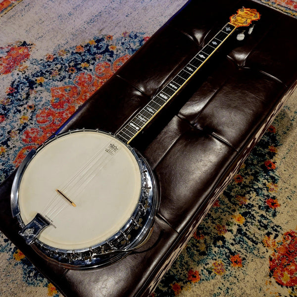 1940s Bacon & Day ( B&D ) Gretsch - Silverbell Serenader Banjo - w/ Soft Pedal