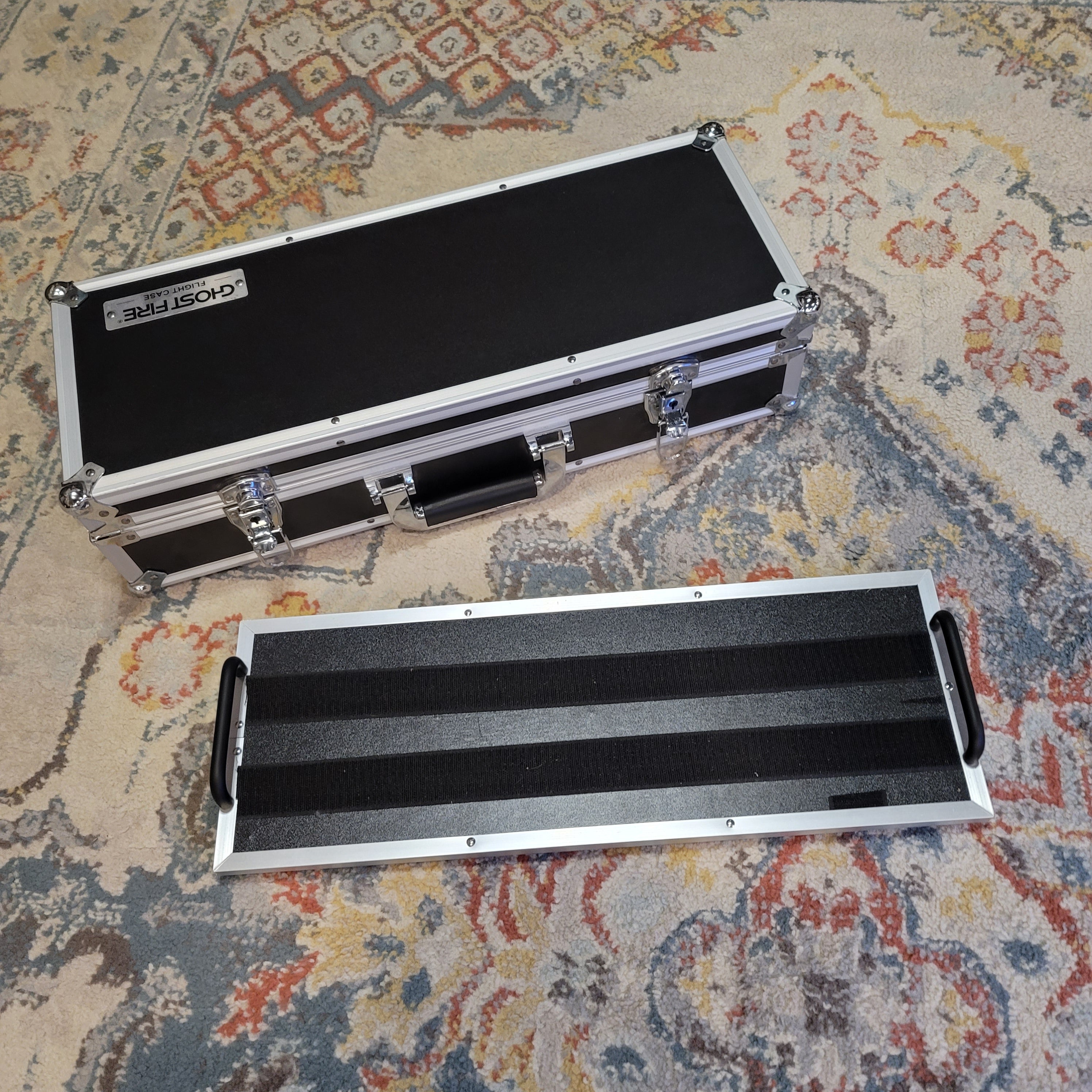 Ghost Fire Flat Pedal Board 20"x7" FP02PC with ATA Flight Road Case