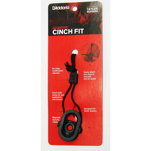 D'Addario Acoustic Electric Cinch Fit Strap Lock for Switchcraft and Fishman Style Jacks - Cumberland Guitars