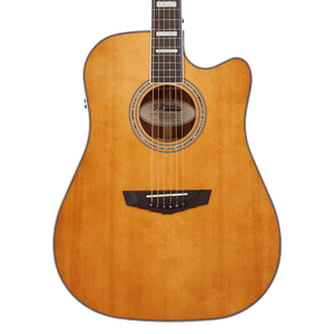 D'Angelico Premier Bowery - Vintage Natural - Acoustic Electric CE Dreadnaught - Cumberland Guitars