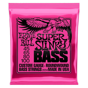 Ernie Ball Super Slinky Bass Nickel Round Wound Strings 45 65 80 100 - Cumberland Guitars