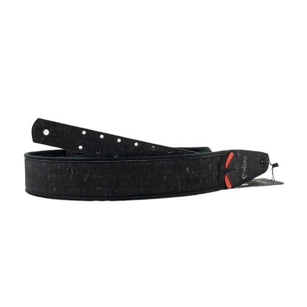 RightOn! Straps Cork Guitar Strap, Black - Cumberland Guitars