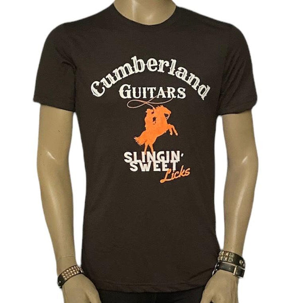 Cumberland Guitars - Slingin' Sweet Licks T-Shirt - Espresso - Cumberland Guitars
