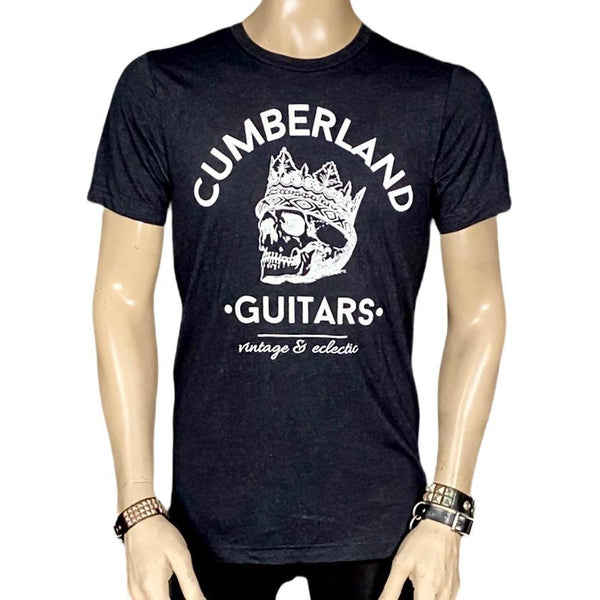Cumberland Guitars - Skull King -  T-Shirt - Charcoal Black - Cumberland Guitars