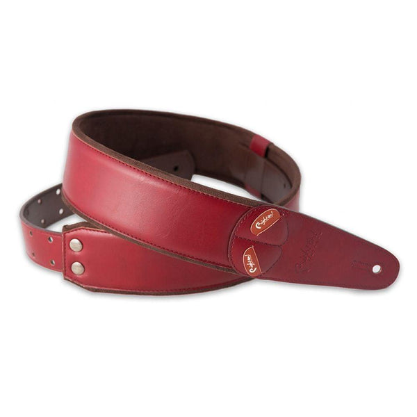 RightOn! Straps Steady Mojo Charm Red Guitar Strap Vegan - Cumberland Guitars