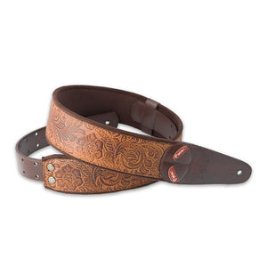 RightOn! Straps Steady Mojo Brown Sandokan Woody Vegan Guitar Strap - Cumberland Guitars